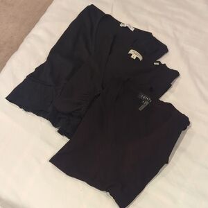 Zara Black Short Sleeve Tops